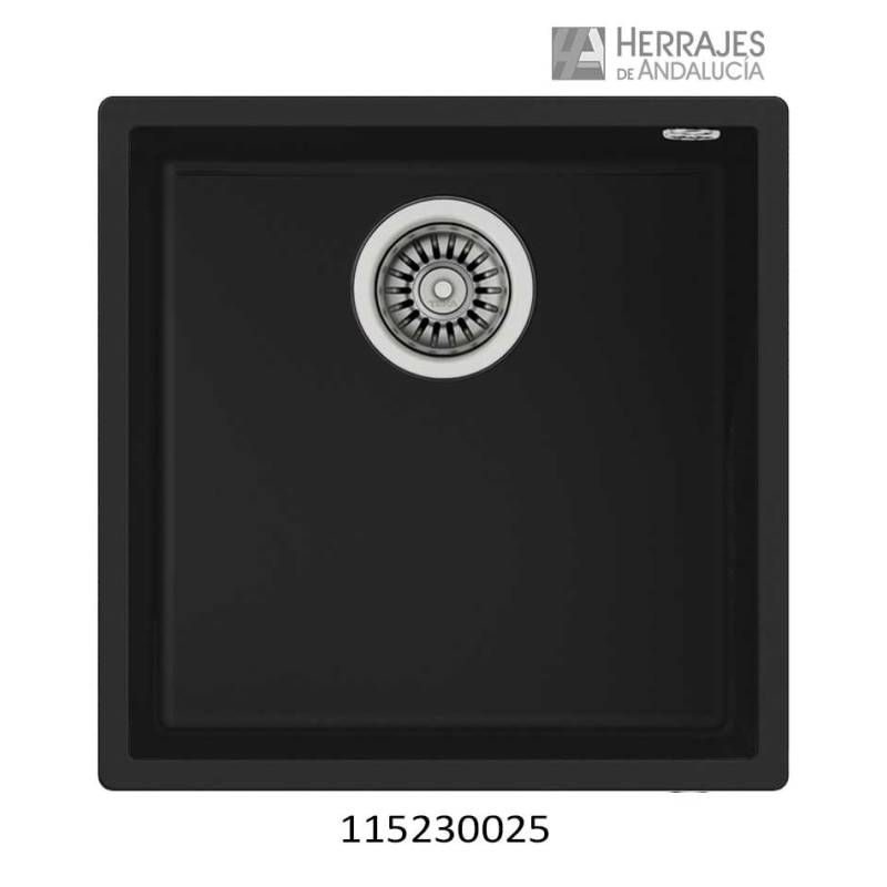 Fregadero Bajo Encimera Square 40.40 Tegranite+ Negro | Herrajes de Andalucía