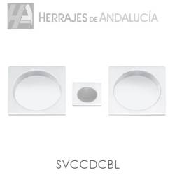 Kit cazoleta + dedal cuadrado blanco