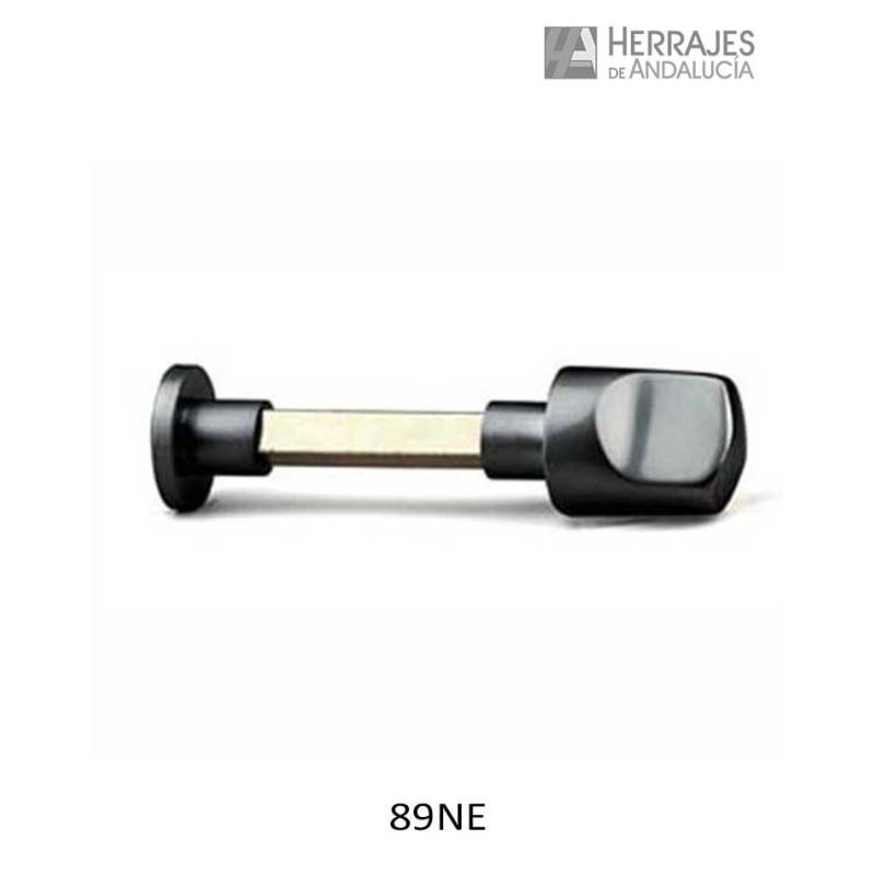 Muletilla cabina sanitaria Ø19 negra | Herrajes de Andalucía