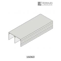 Carril superior blanco r9003 6 metros