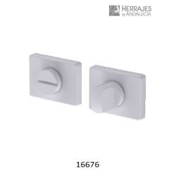 Muletilla puerta de paso color blanca 37x50 mm | Herrajes de Andalucía