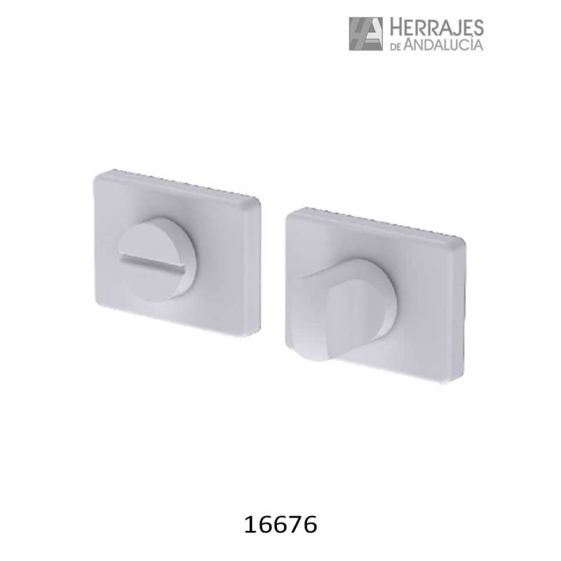 Muletilla puerta de paso color blanca 37x50 mm | Herrajes de Andalucía