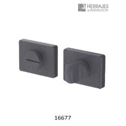 Muletilla para puertas de paso color gris 37x50mm-Herrajes de Andalucía