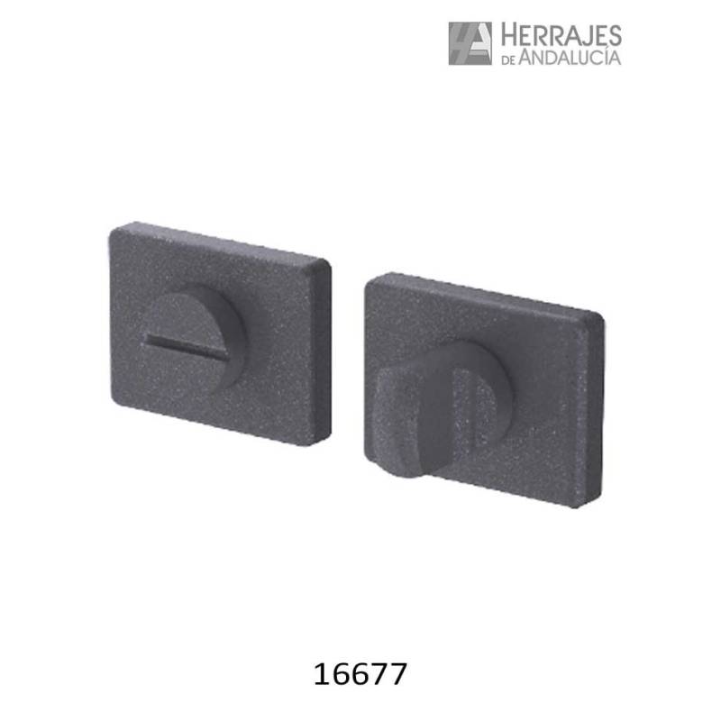 Muletilla para puertas de paso color gris 37x50mm-Herrajes de Andalucía