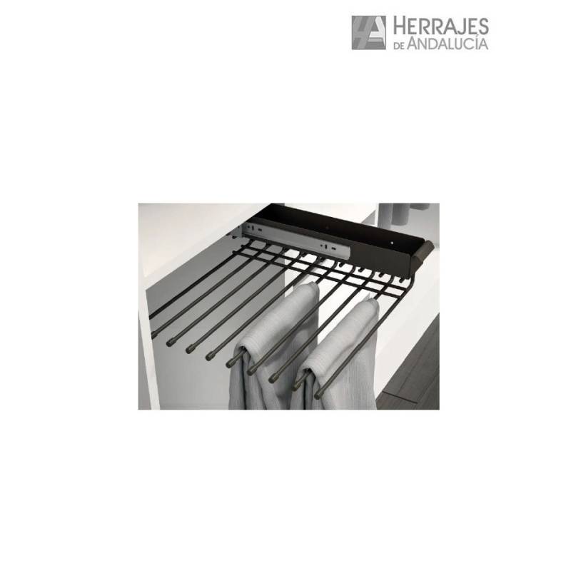Pantalonero lateral 10 ganchos moka | Herrajes de Andalucía