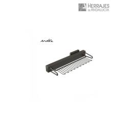 Corbatero extensible 10 ganchos moka lateral