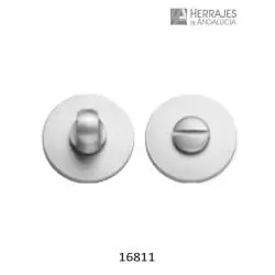 Muletilla redonda Ø50mm cromo satinado-Herrajes de Andalucía