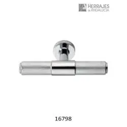 POMO ROMBE. CROMADO.. 94x50mm