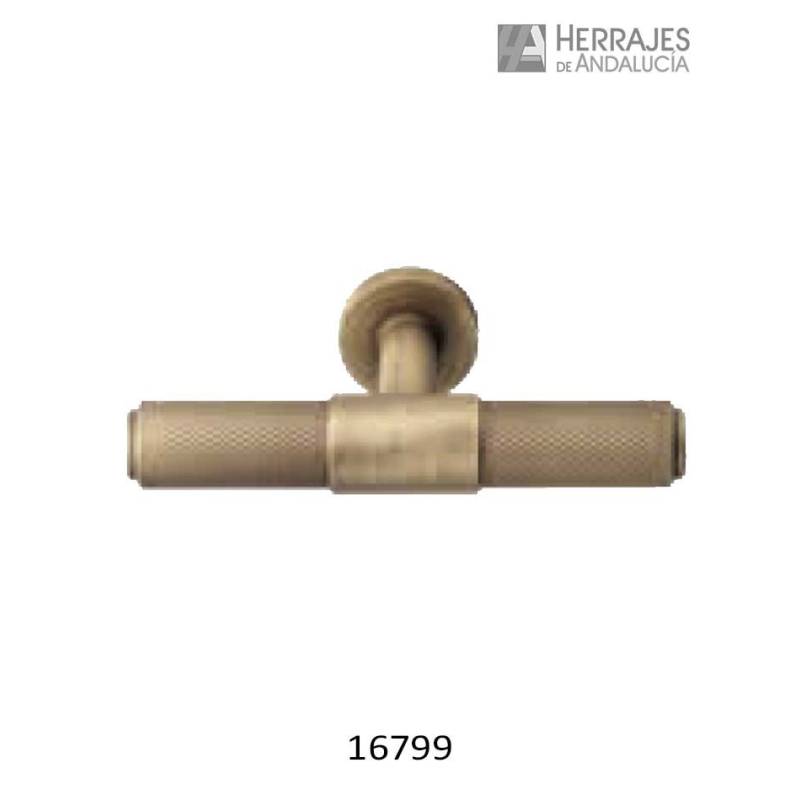 Tirador mueble cuero satinado-Herrajes de Andalucía