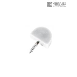 Soporte entrepaño media luna blanco | Herrajes de Andalucía