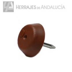 Deslizante marrón Ø15mm bolsa 100 unidades | Herrajes de Andalucía
