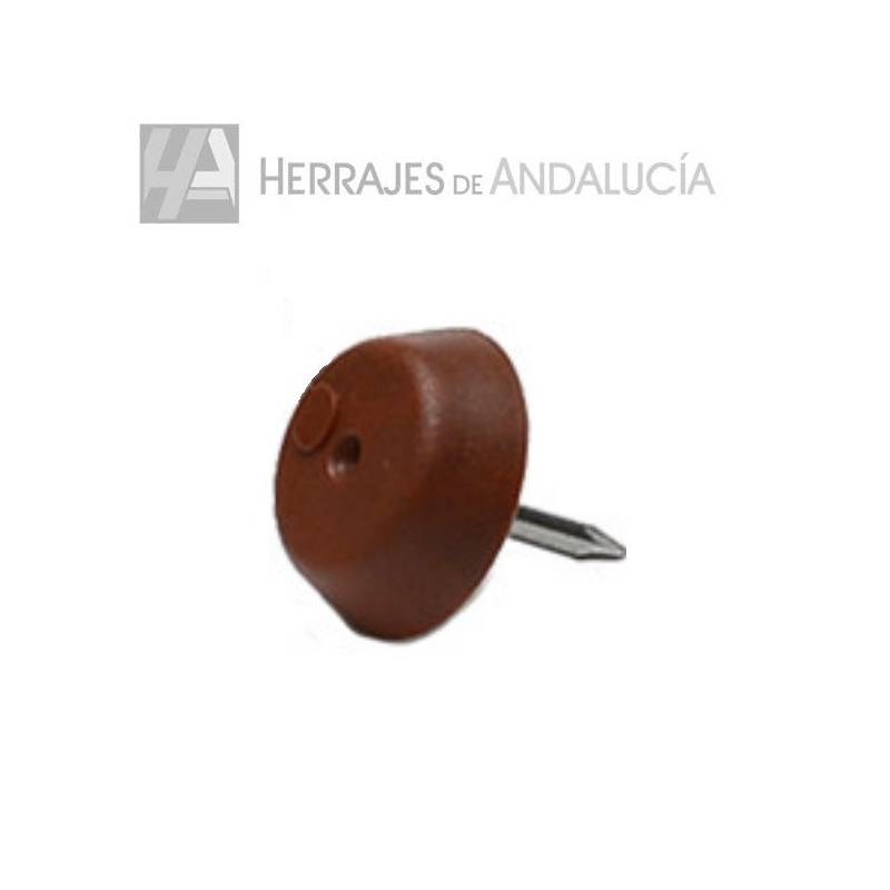 Deslizante marrón Ø15mm bolsa 100 unidades | Herrajes de Andalucía