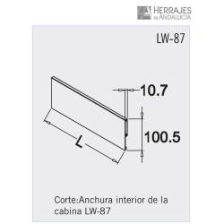 Panel frontal s-line 1100 blanco