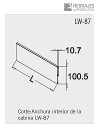Panel frontal s-line 1100 antracita