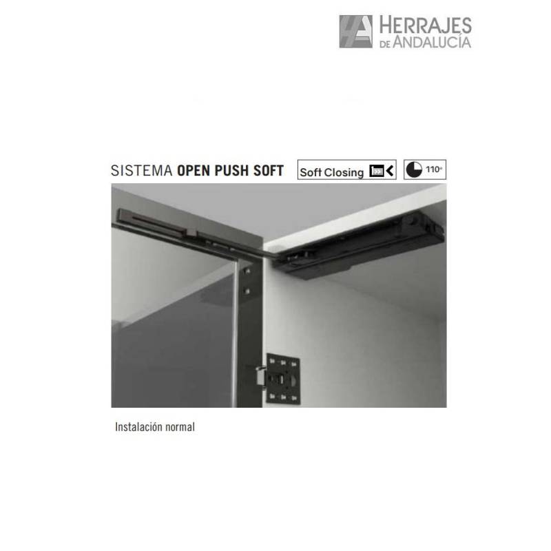 Sistema Open-Push Soft para Bisagras | Herrajes de Andalucía