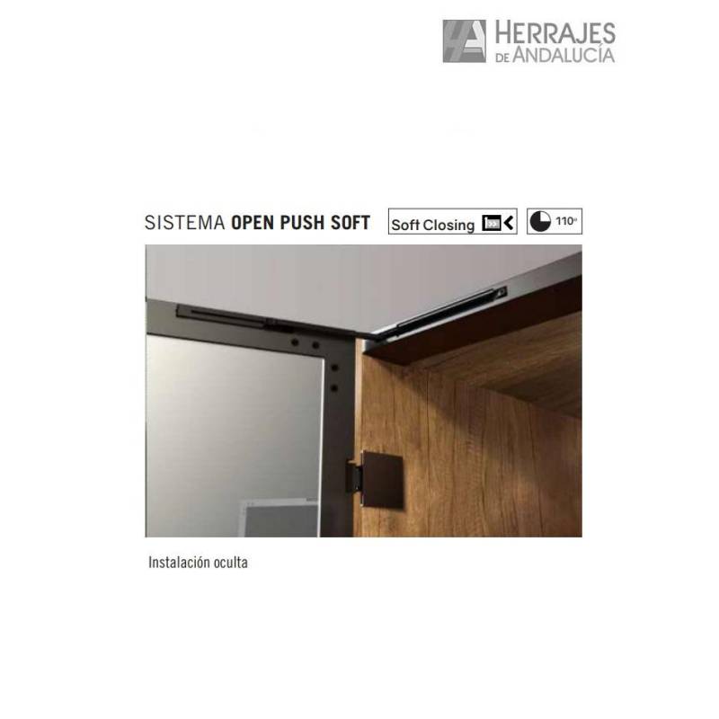 Sistema Open-Push Soft para Bisagras | Herrajes de Andalucía