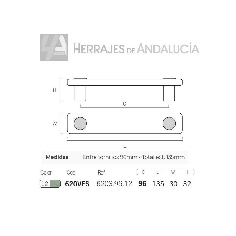 Asa madera decorativa muebles-Herrajes de Andalucía