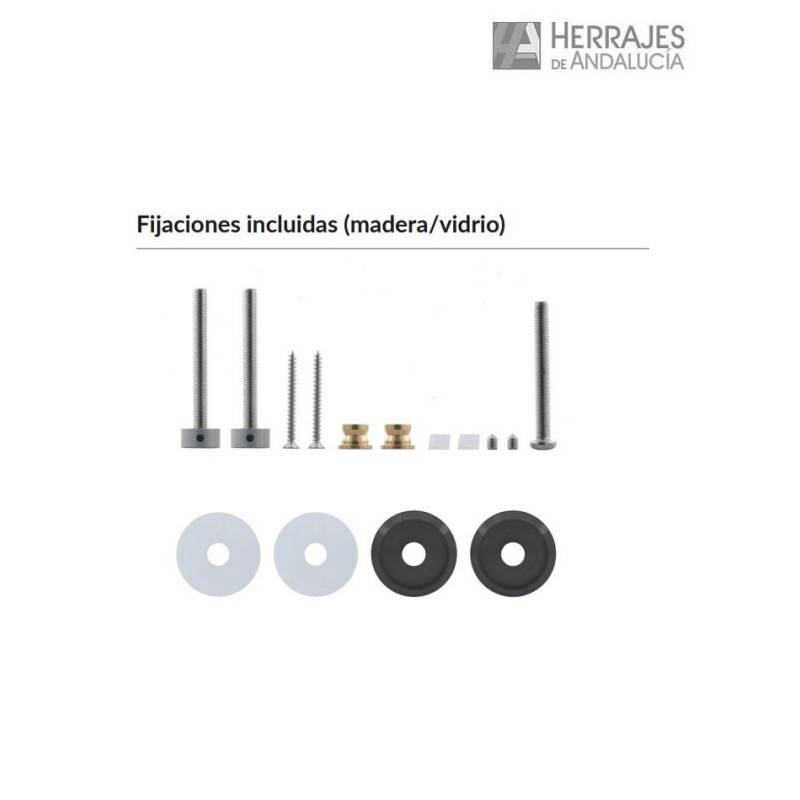 Manillón 1800mm PVD negro Serie 1230R | Herrajes de Andalucía