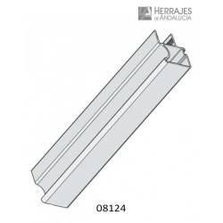 Tirador vertical armarios de 2.6 metros plata-Herrajes de Andalucía