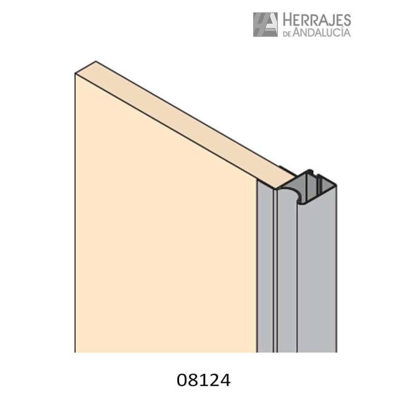 Tirador vertical armarios de 2.6 metros plata-Herrajes de Andalucía