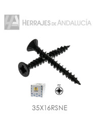 Tornillo rs-fix 35x16 negro (caja 1000 unidades)
