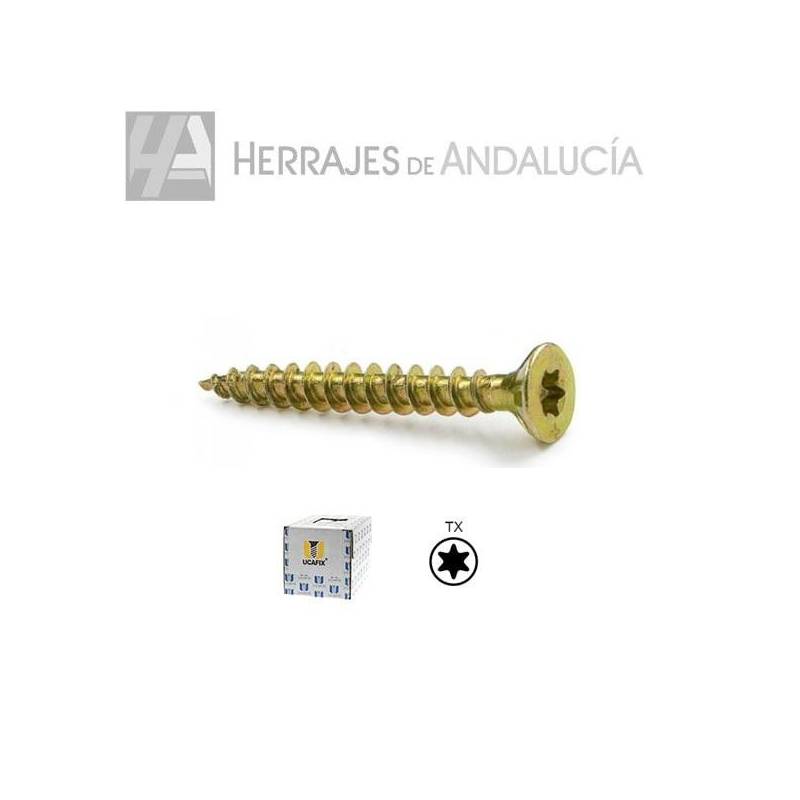 Tornillo UCAF Torx de 3.5x16mm-Herrajes de Andalucía