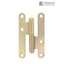 Pernio 405 derecha latón brillo 9.5cm-Herrajes de Andalucía