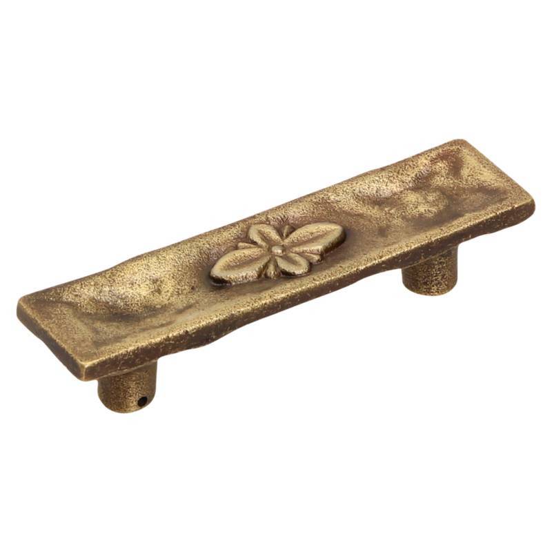 Tirador Flor Cuero Mate 64 mm | Herrajes de Andalucía