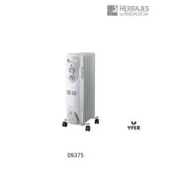 Radiador eléctrico con termostato regulable-Herrajes de Andalucía