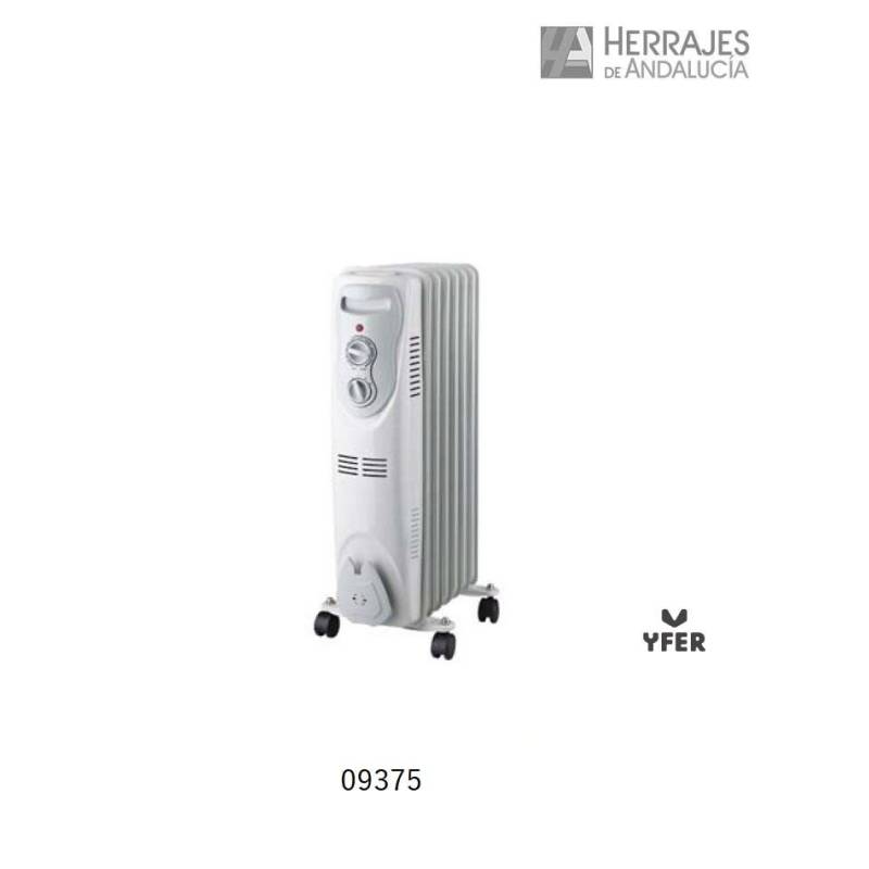 Radiador eléctrico con termostato regulable-Herrajes de Andalucía
