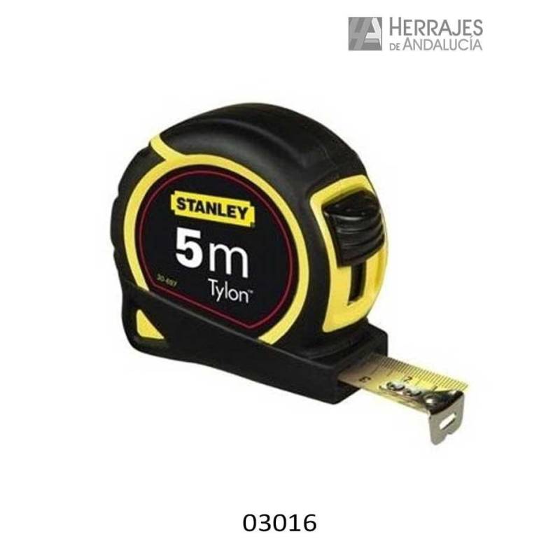 Flexómetro STANLEY Tylon 5 m Bimaterial | Herrajes de Andalucía