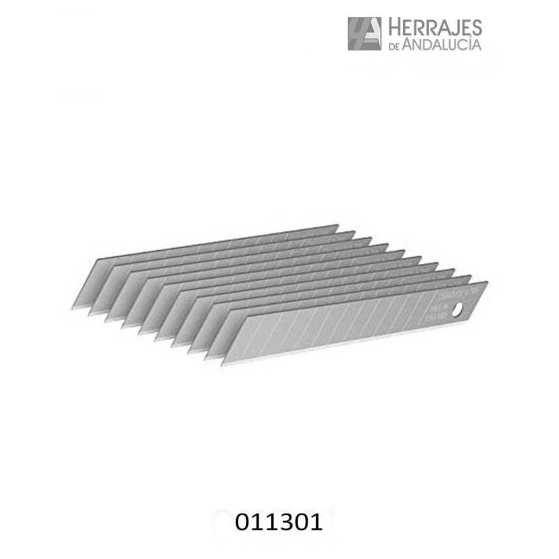 Hojas para cutter 18mm 10 unidades Stanley | Herrajes de Andalucía