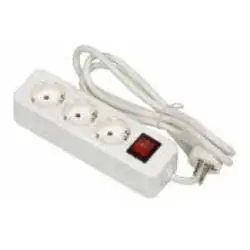 BASE MULTIPLE 3TT CON INTERRUPTOR MEDIDA 1,5M MARCA YFER