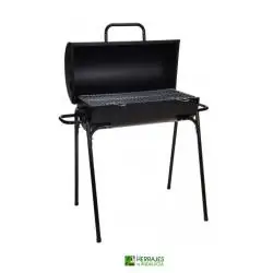 BARBACOA MODELO BARRIL DE CUATRO PATAS DE COLOR NEGRA