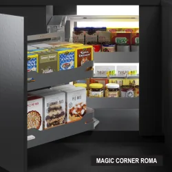 Bandejas Magic Corner Roma 900mm 30Kg | Herrajes de Andalucía