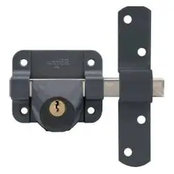 Cerrojo Pintado sin cilindro exterior 1401-L/80 | Seguridad Compacta | Herrajes de Andalucía