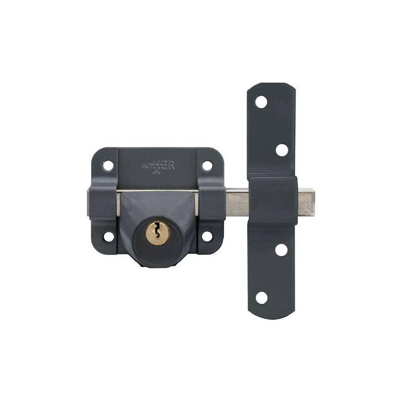 Cerrojo Pintado sin cilindro exterior 1401-L/80 | Seguridad Compacta | Herrajes de Andalucía