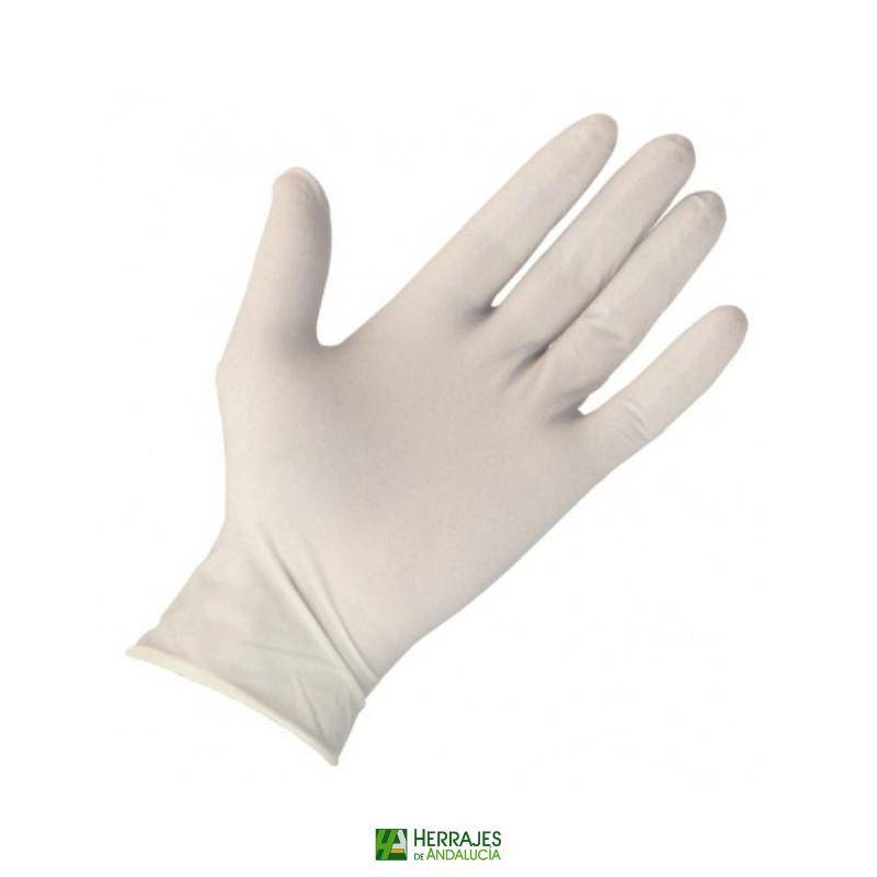 Guantes látex M (100 uds) | Herrajes de Andalucía