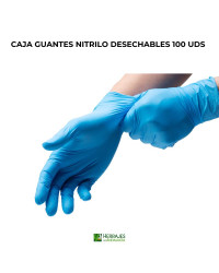 Guante desechable nitrilo azul 100 unidadestalla10 xl