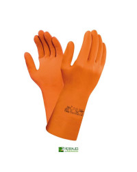 Guante industrial color naranjatalla 10