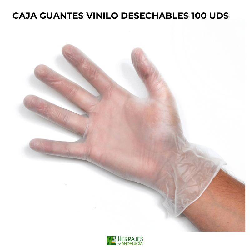 Guantes vinilo S (100 uds) | Herrajes de Andalucía