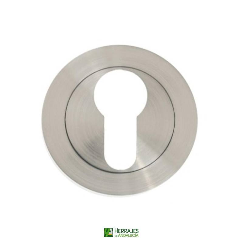 Bocallave redondo Ø50 mm níquel satinado | Herrajes de Andalucía