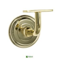 Soporte pasamanos zamac serie 410 acabado en dorado diametro 70mm