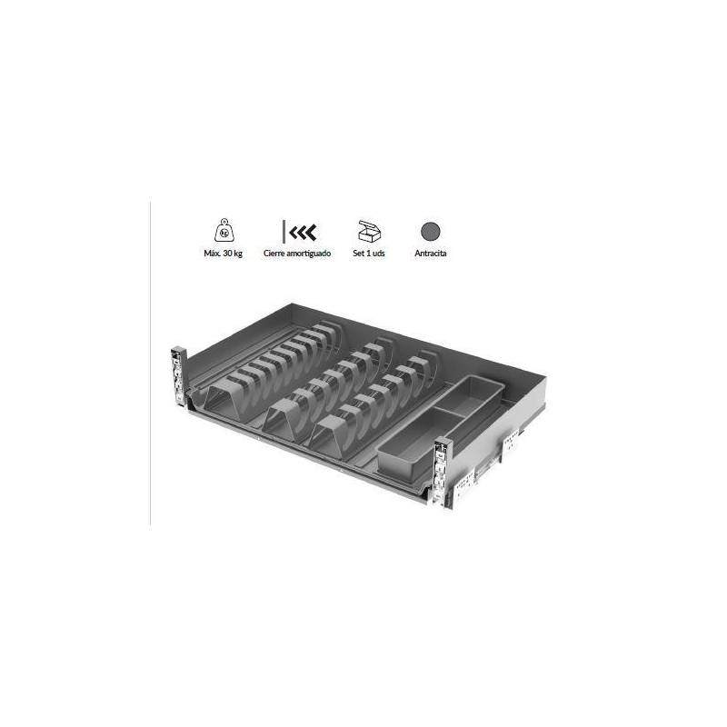 Cajón Génova Exterior Soft 600 mm | Herrajes de Andalucía