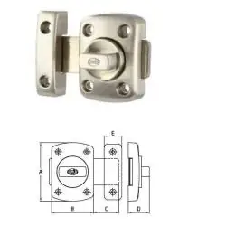 Pasador 388 40mm latonado barnizado | Herrajes de Andalucía