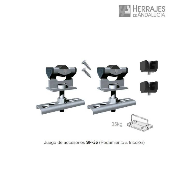 Juego SF-35 Saheco para Puertas Correderas | Herrajes de Andalucía