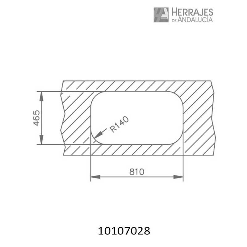 Fregadero Stylo 2 Cubetas Inox - Herrajes de Andalucía
