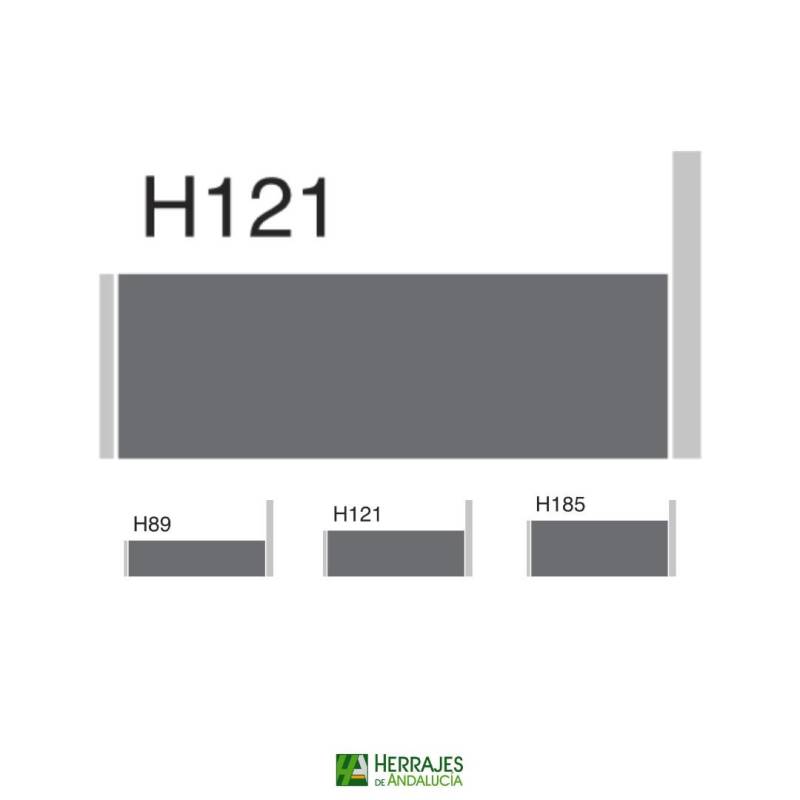 Guía cajón S-Line H-121 450mm-Herrajes de Andalucía