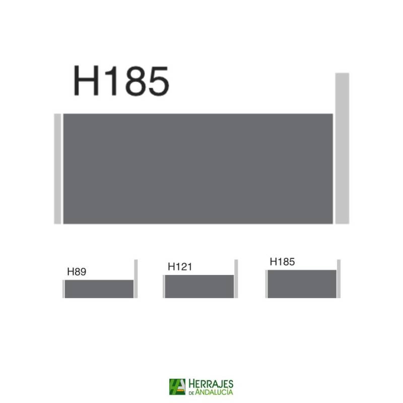 Guías Cajón S-Line H-185 Antracita 500 mm | Herrajes Andalucía