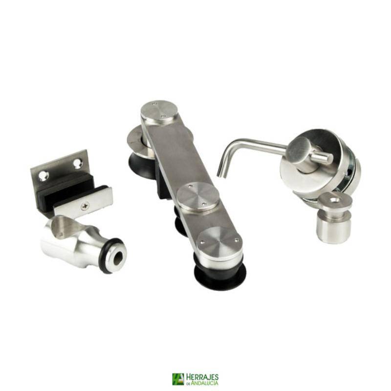 Set corredera modelo WPF-K20 para cabinas discapacitados-Herrajes de Andalucía